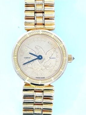 Corum Women's Gold Coin Dial Bracelet Watch - Gold